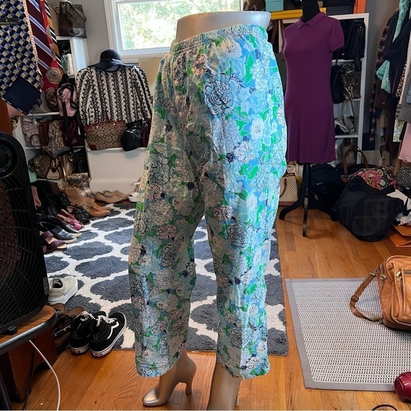 Lilly Pulitzer Floral Pajama Lounge Cotton Pants Sz XS - Picture 3 of 7